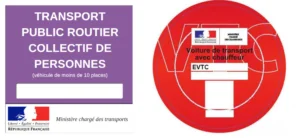 Logo chauffeur VTC et transport routier publique