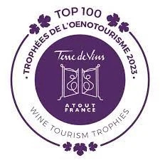 Logo top 100 meilleures offres oenotouristique