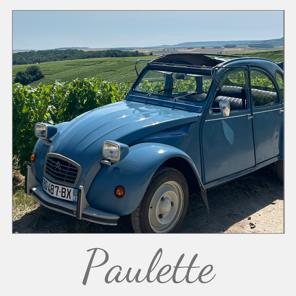 Paulette 2CV Citroën tour en champagne