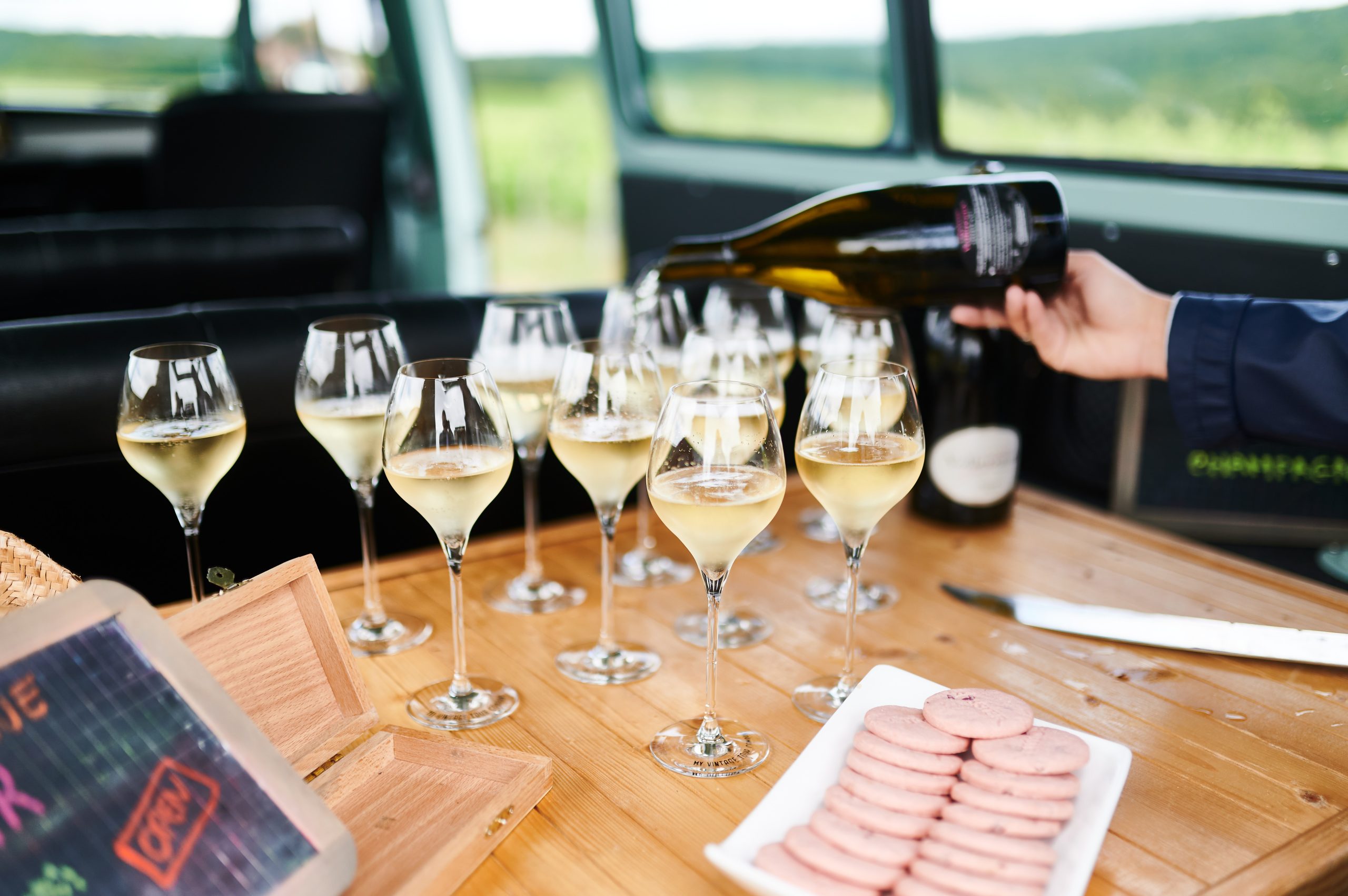 dégustation de champagne dans les vignes